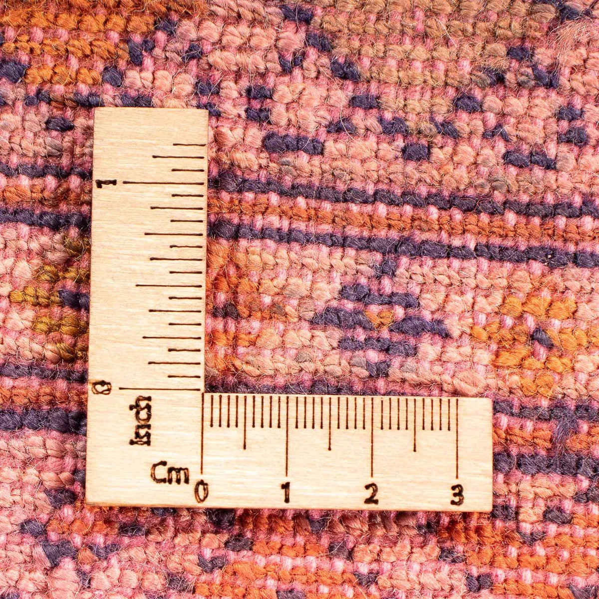 Alfombra Turkaman - 80 x 67 cm - rojo claro