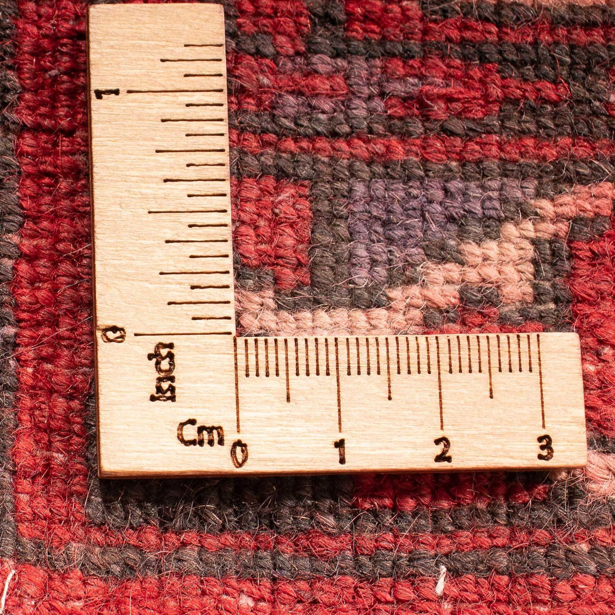 Alfombra Turkaman - 92 x 68 cm - rojo claro