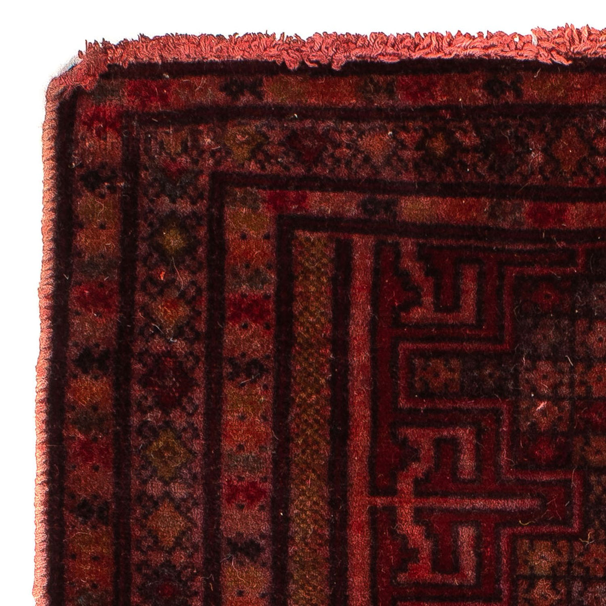 Alfombra Pakistani - 76 x 56 cm - rojo claro