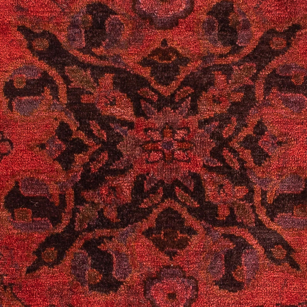 Alfombra persa - Clásica - 96 x 65 cm - rojo oscuro