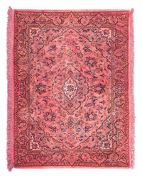Alfombra persa - Keshan - 98 x 70 cm - rojo claro