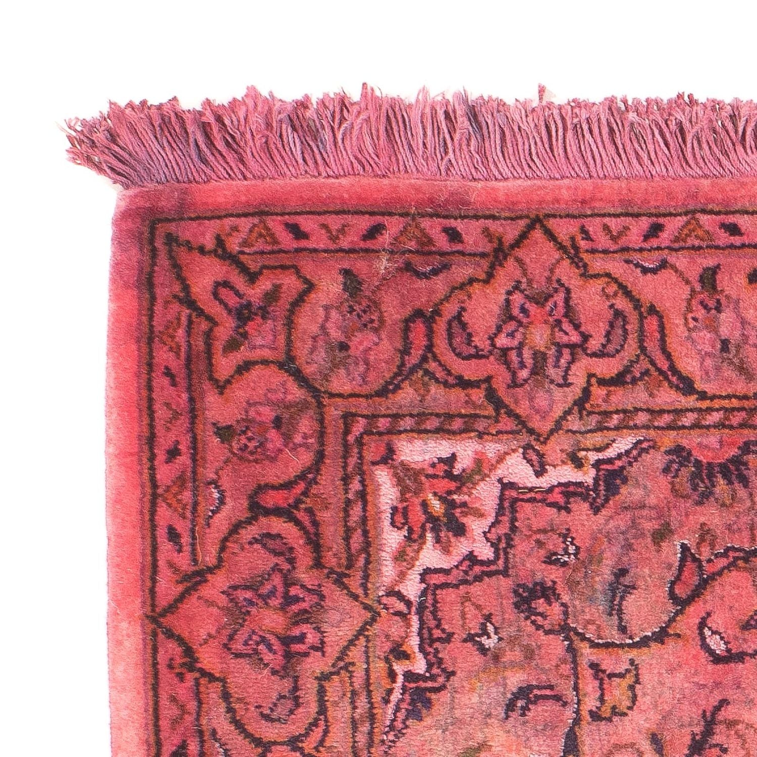 Alfombra persa - Keshan - 98 x 70 cm - rojo claro