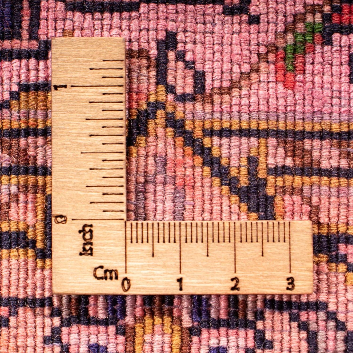Alfombra persa - Keshan - 98 x 70 cm - rojo claro