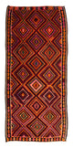 Kilim antiguo Alfombra 140x300cm