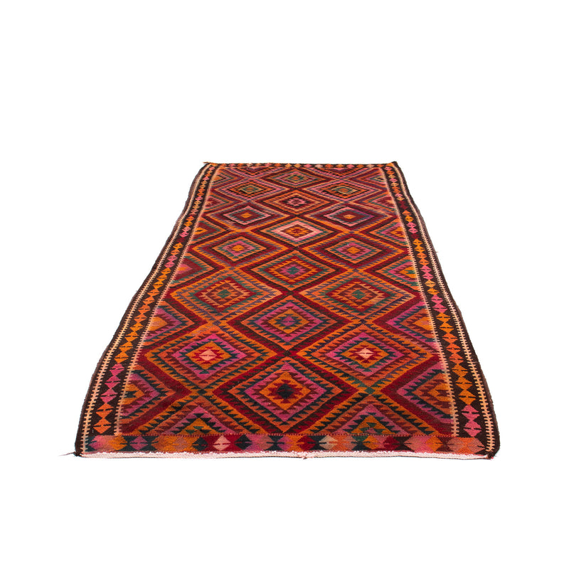 Alfombra de pasillo Alfombra Kelim - Antigua - 300 x 140 cm - multicolor