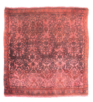 Alfombra persa - Clásica cuadrado  - 72 x 67 cm - rojo claro