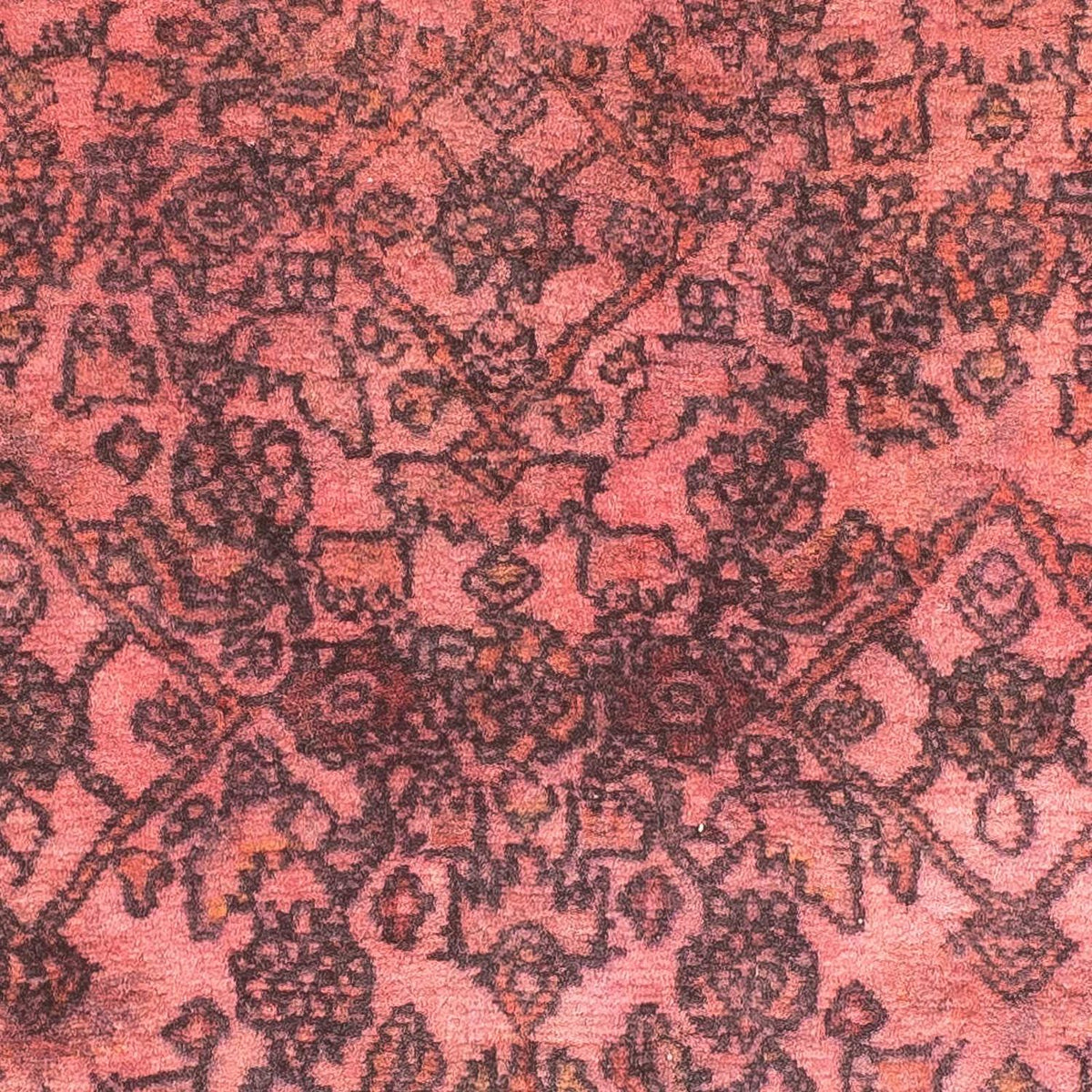 Alfombra persa - Clásica cuadrado  - 72 x 67 cm - rojo claro