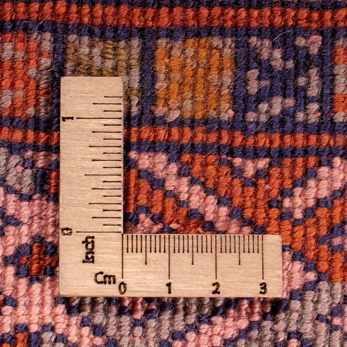 Alfombra Turkaman - 86 x 63 cm - rojo claro