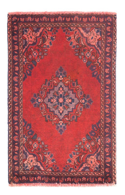 Alfombra persa - Keshan - 87 x 57 cm - rojo oscuro