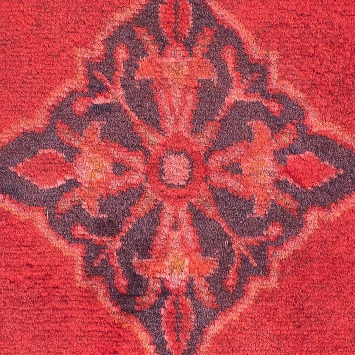 Alfombra persa - Keshan - 94 x 60 cm - rojo oscuro