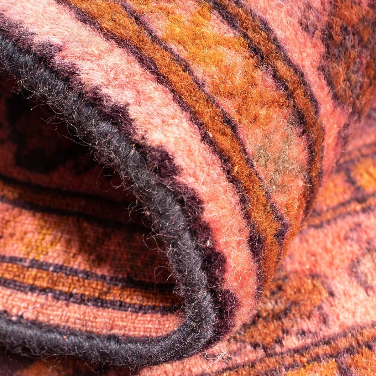 Alfombra Turkaman - 84 x 62 cm - rojo claro