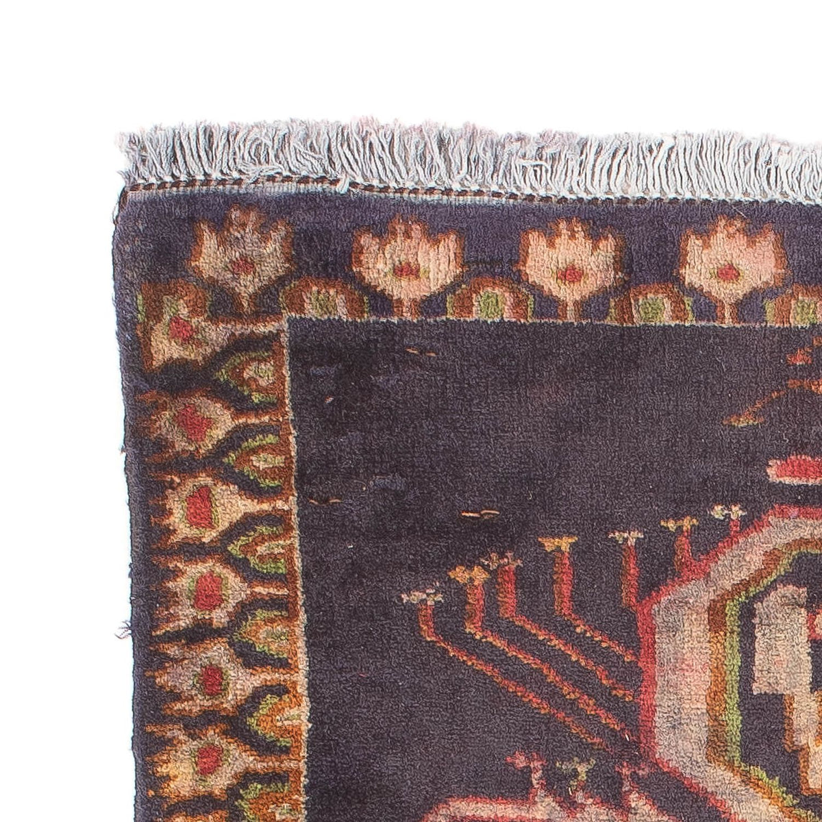 Alfombra persa - Clásica - 81 x 65 cm - azul oscuro