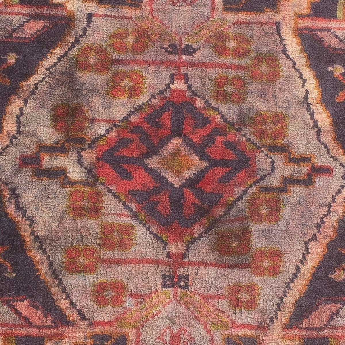 Alfombra persa - Clásica - 81 x 65 cm - azul oscuro