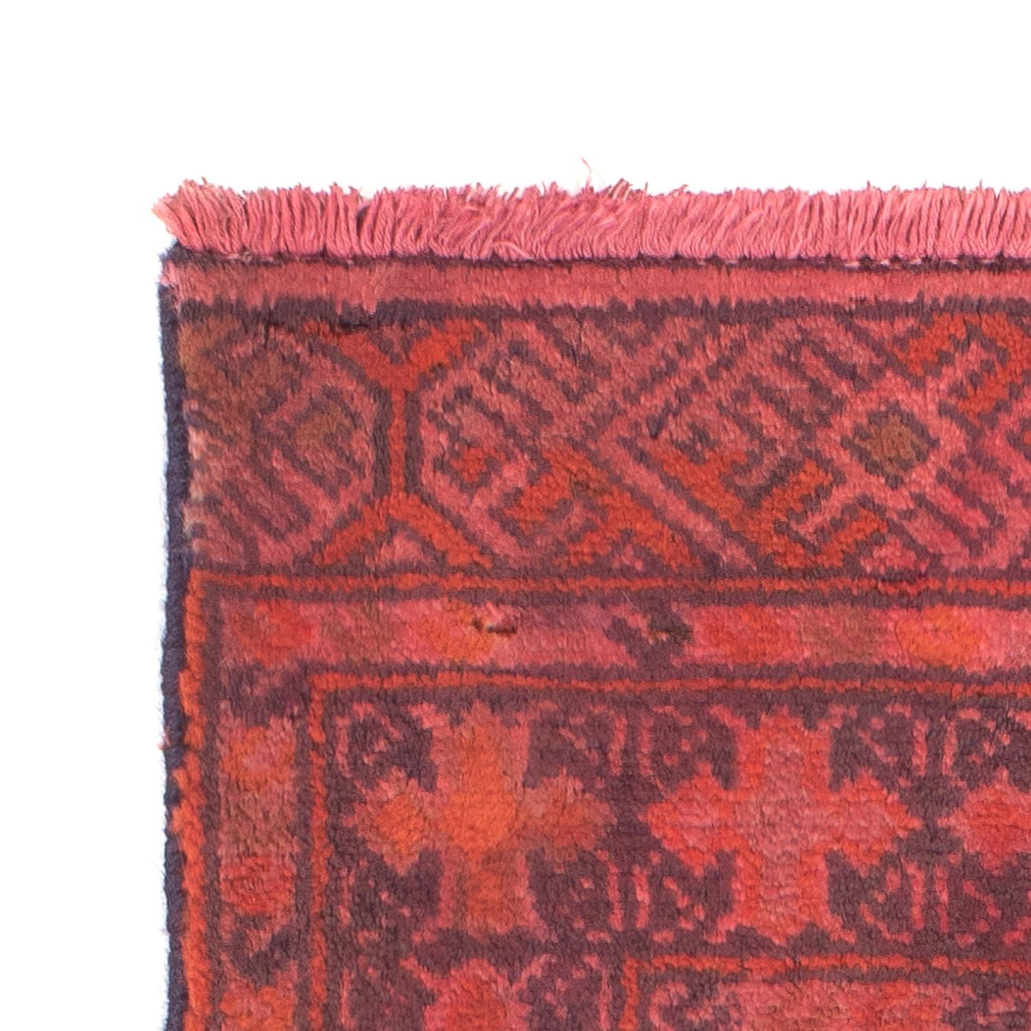 Alfombra Turkaman - 88 x 57 cm - rojo claro