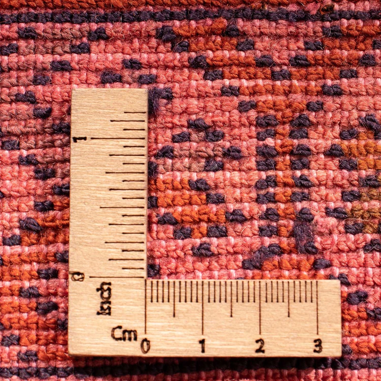 Alfombra Turkaman - 88 x 57 cm - rojo claro
