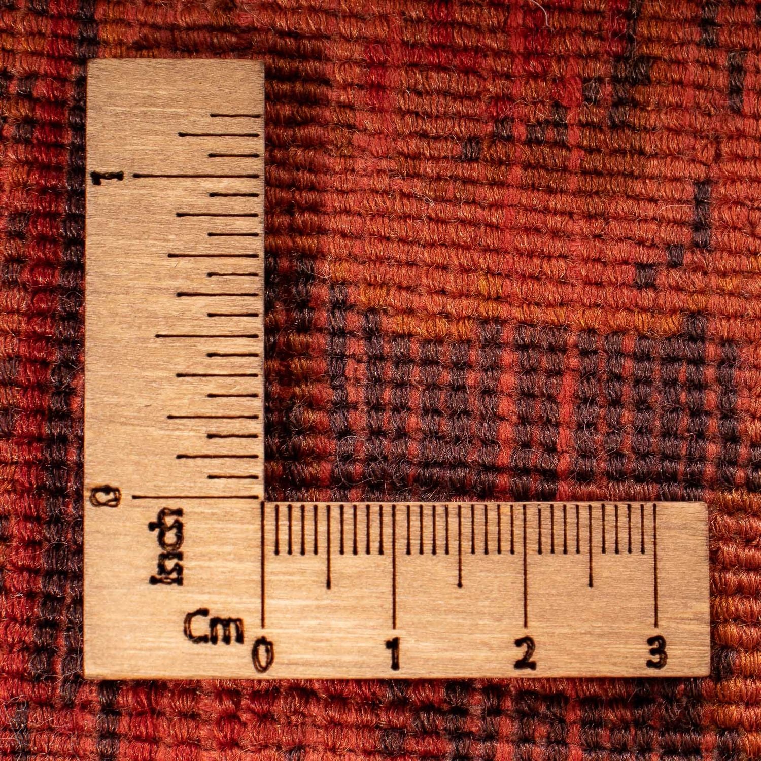 Alfombra persa - Keshan - 93 x 60 cm - rojo oscuro