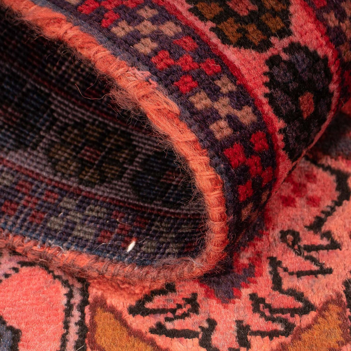 Alfombra persa - Nómada - 100 x 66 cm - rojo claro