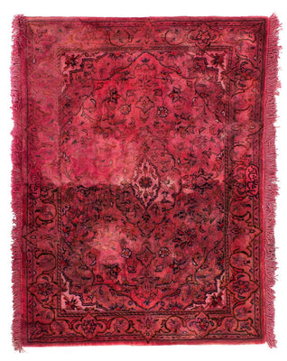 Alfombra persa - Keshan - 96 x 70 cm - rojo claro