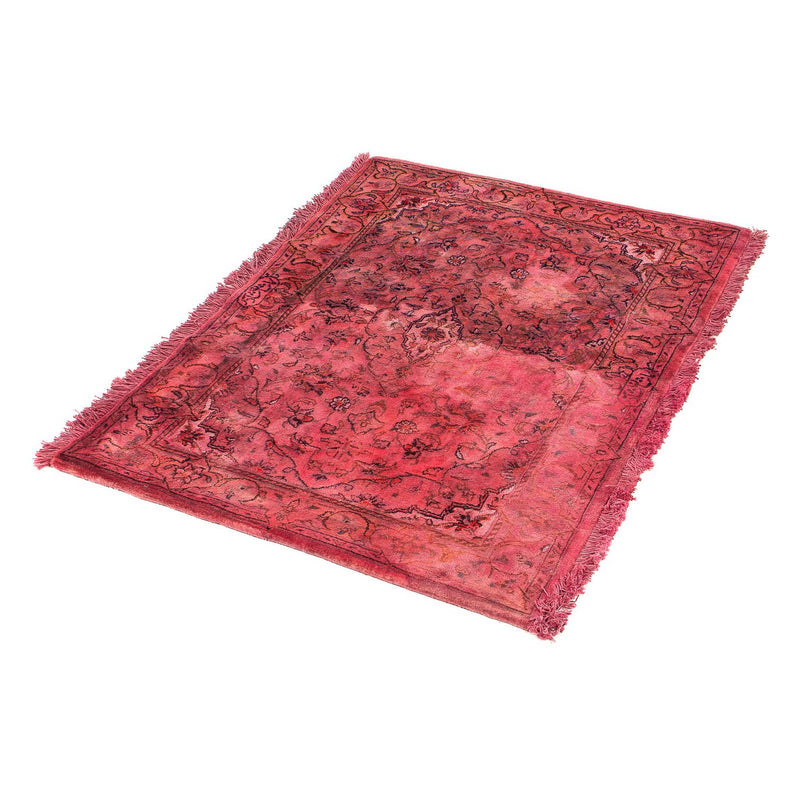 Alfombra persa - Keshan - 96 x 70 cm - rojo claro