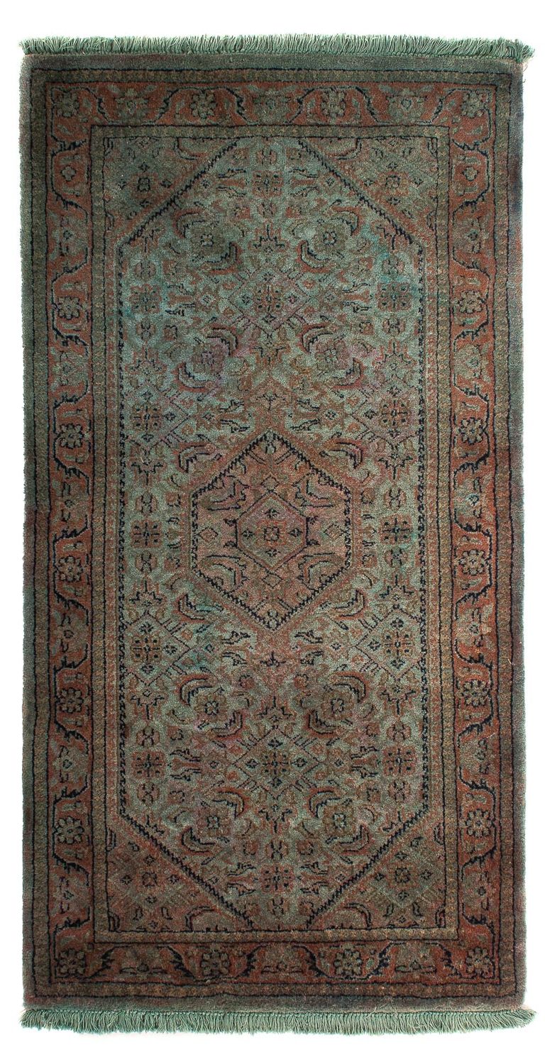 Alfombra oriental - Bidjar - Indus - 140 x 70 cm - azul claro
