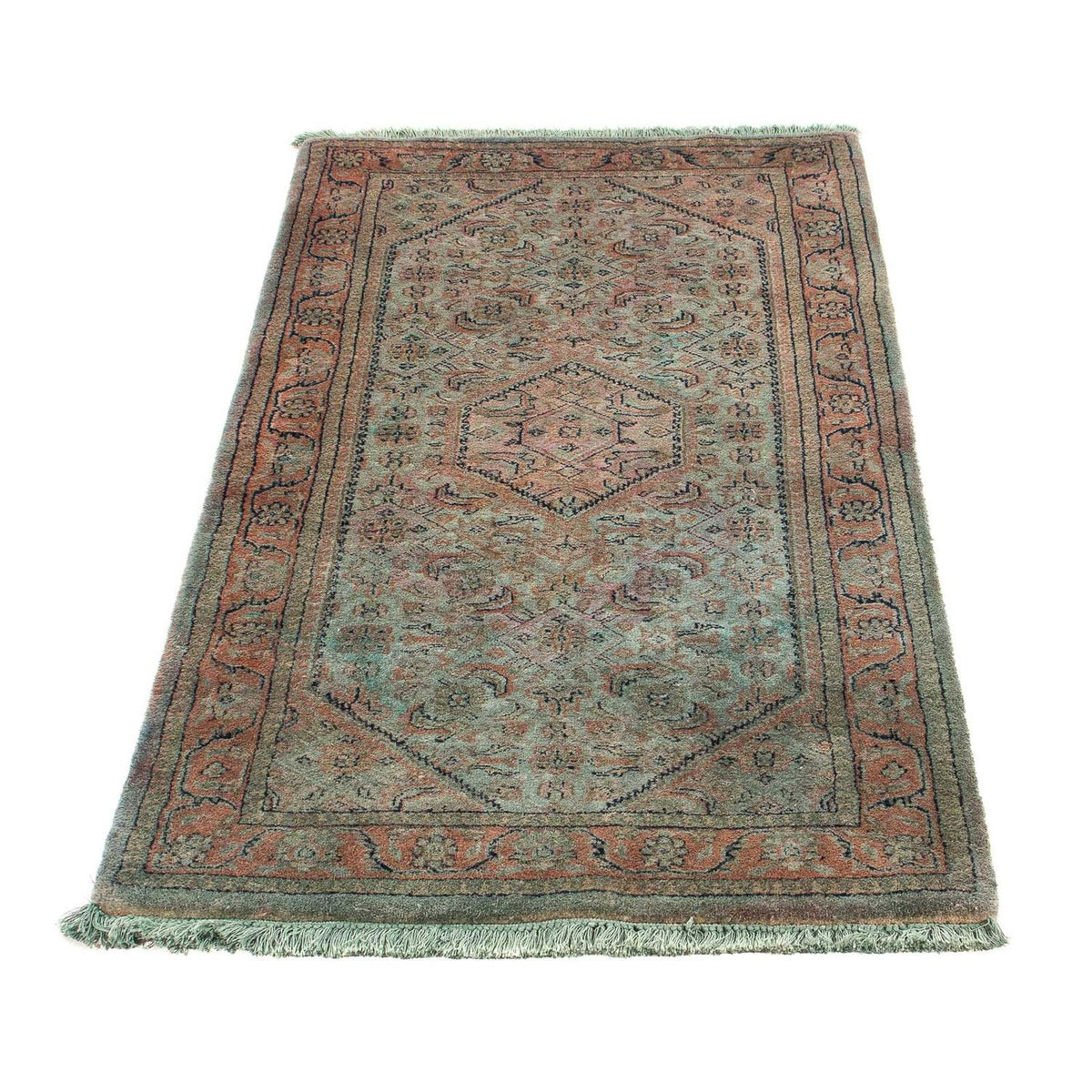 Alfombra oriental - Bidjar - Indus - 140 x 70 cm - azul claro