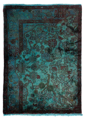 Alfombra persa - Nómada - 119 x 91 cm - azul claro