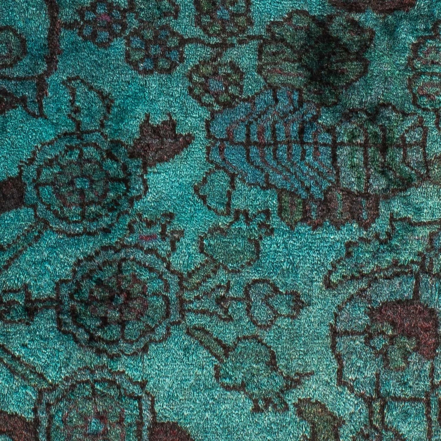 Alfombra persa - Nómada - 119 x 91 cm - azul claro