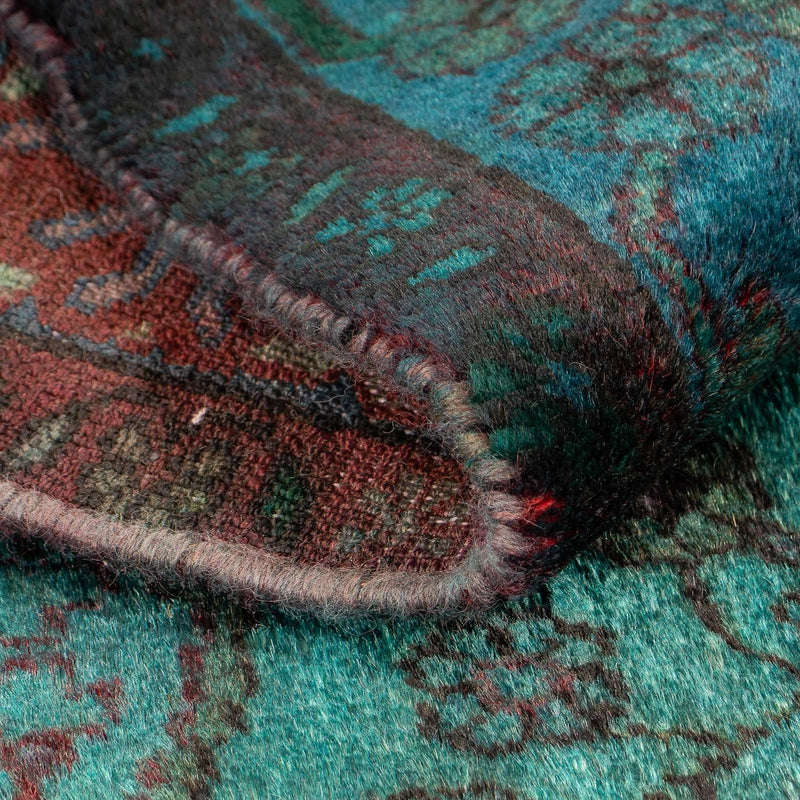 Alfombra persa - Nómada - 119 x 91 cm - azul claro