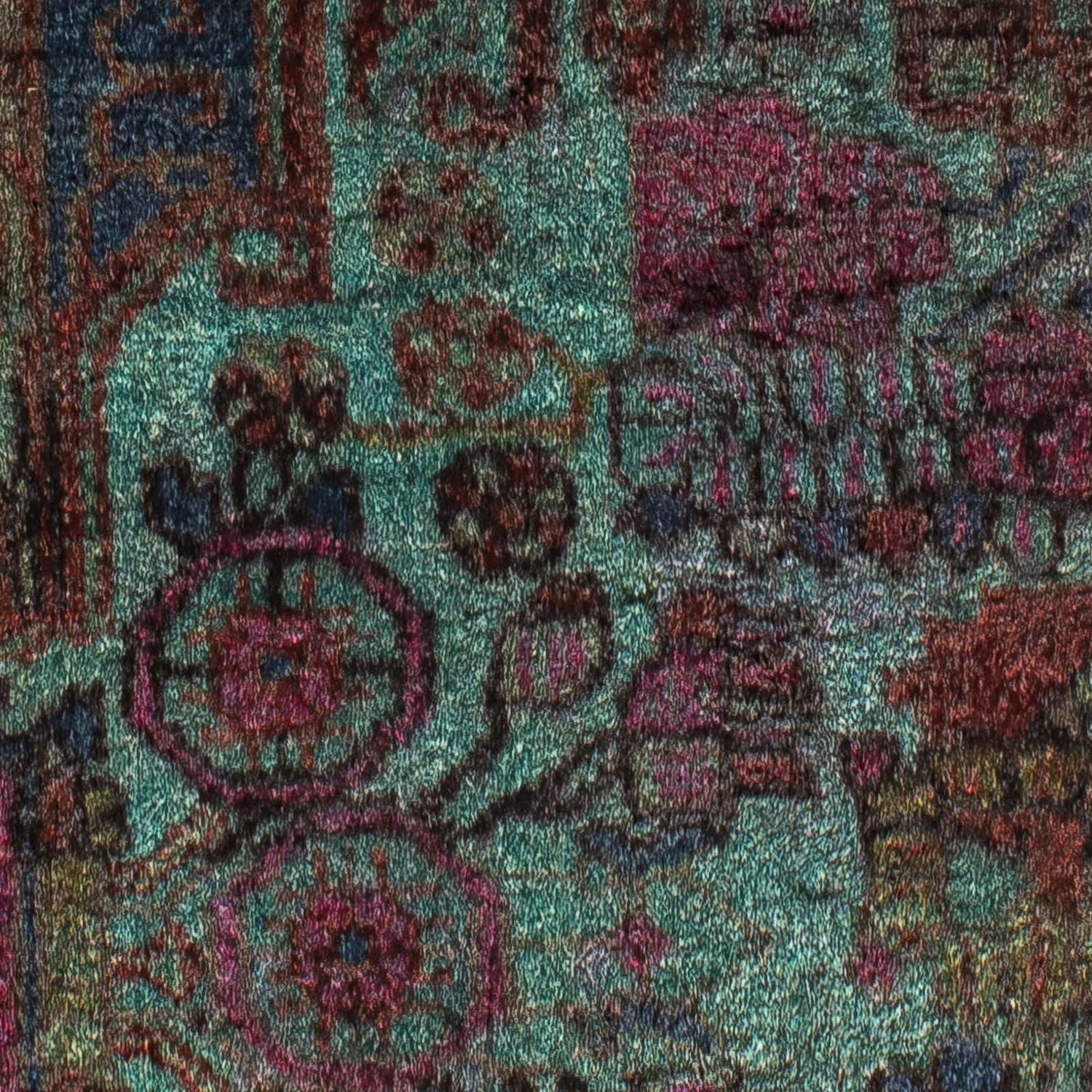 Alfombra persa - Nómada - 111 x 80 cm - azul claro