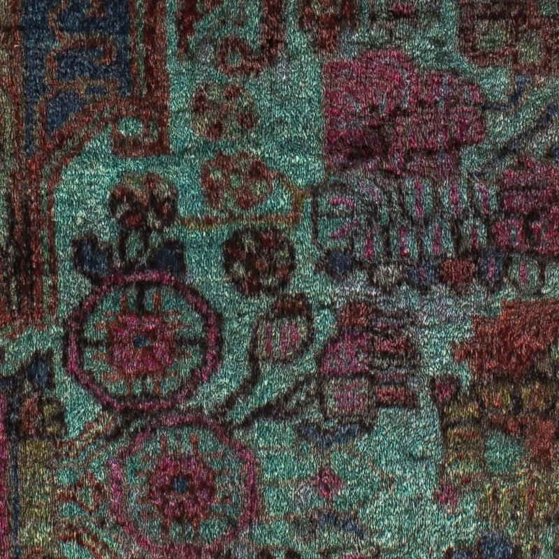 Alfombra persa - Nómada - 111 x 80 cm - azul claro