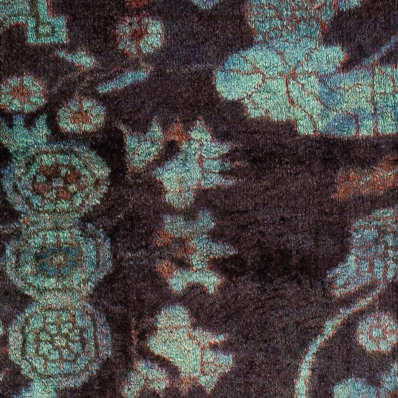 Alfombra persa - Nómada - 120 x 97 cm - azul claro