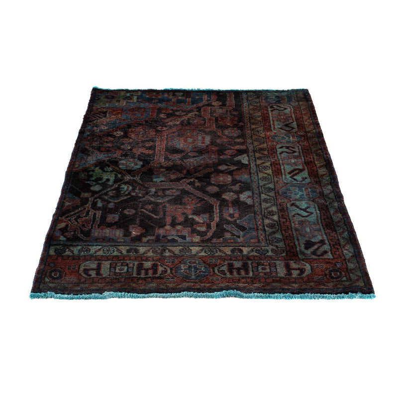 Alfombra persa - Nómada - 134 x 95 cm - azul oscuro