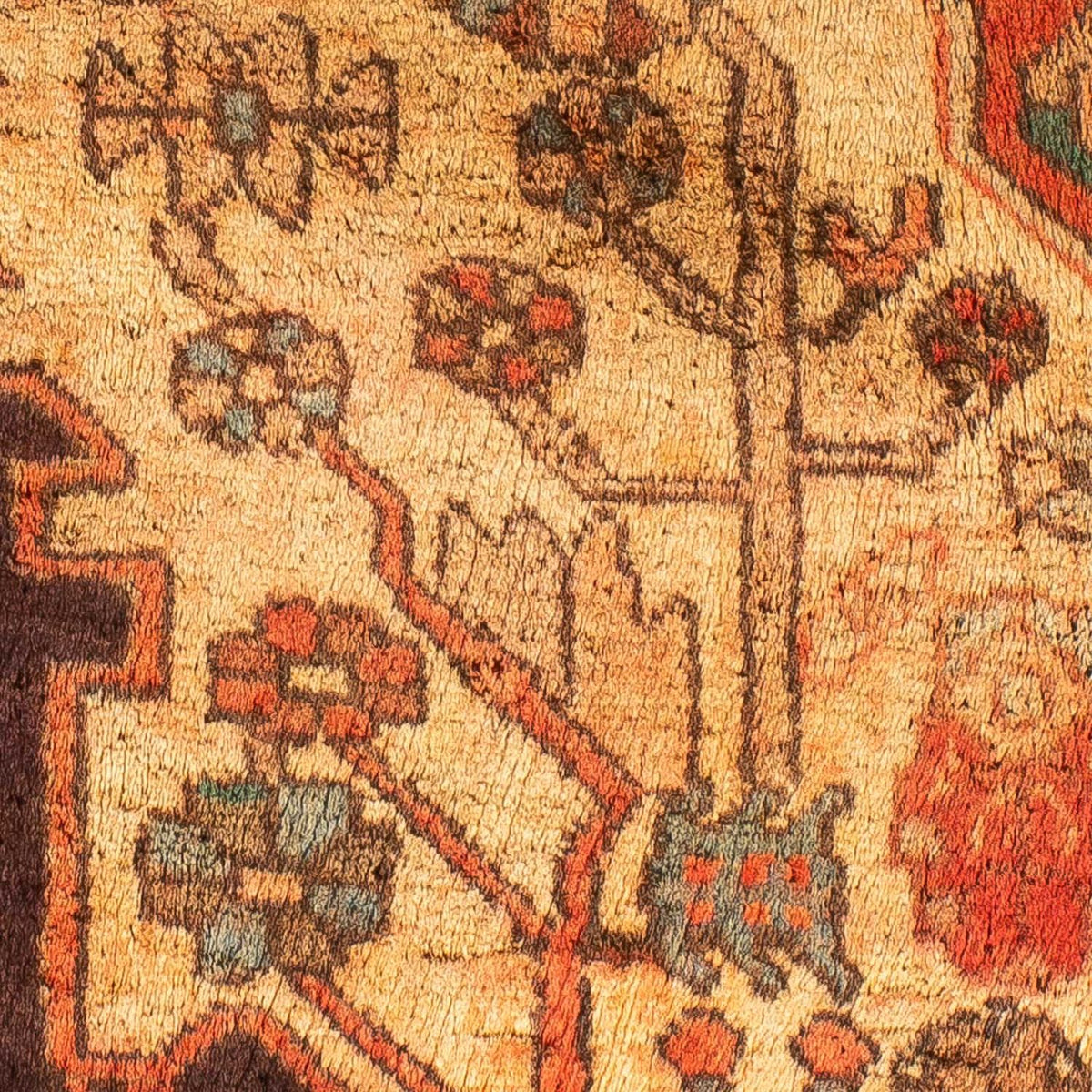 Alfombra persa - Nómada - 110 x 82 cm - multicolor