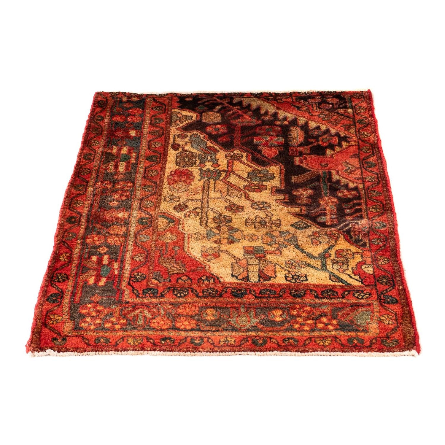 Alfombra persa - Nómada - 110 x 82 cm - multicolor