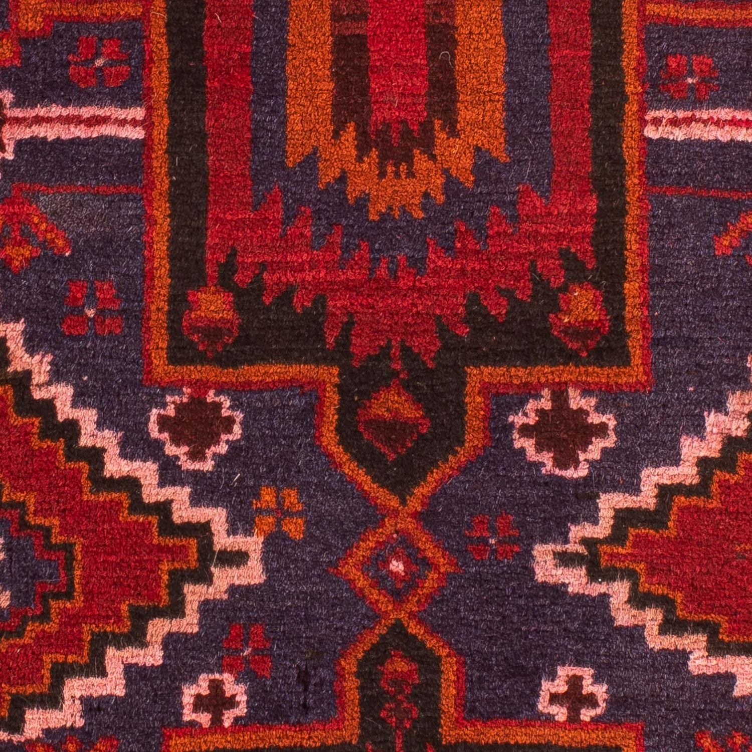 Alfombra Belutsch - 125 x 87 cm - rojo oscuro