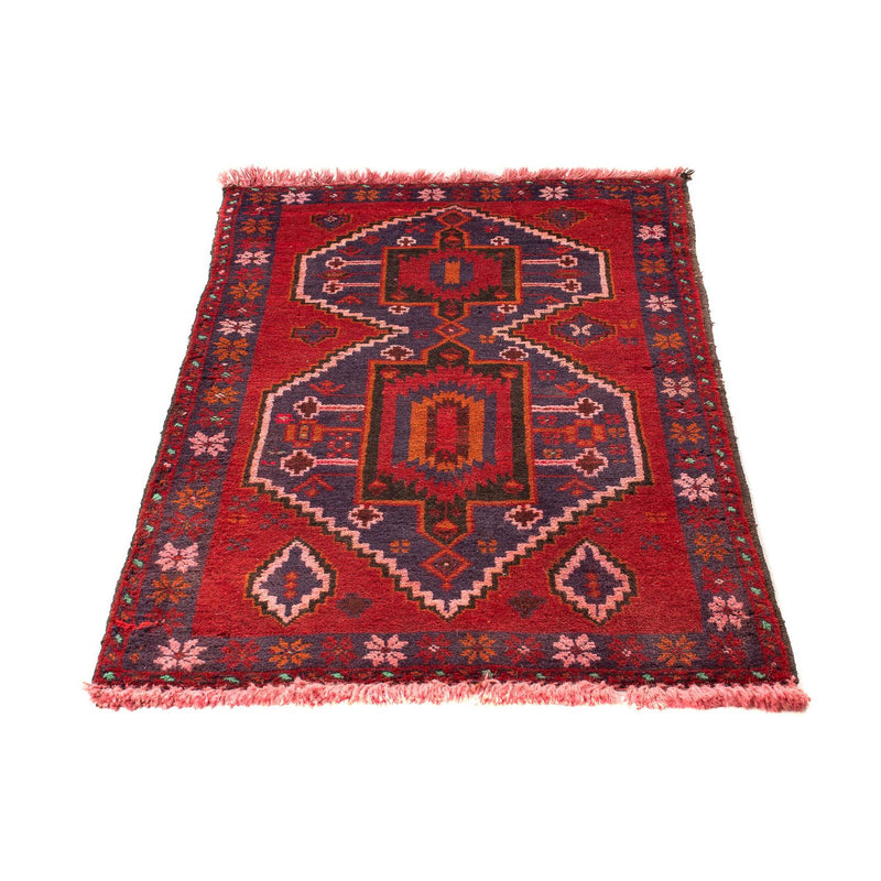 Alfombra Belutsch - 125 x 87 cm - rojo oscuro