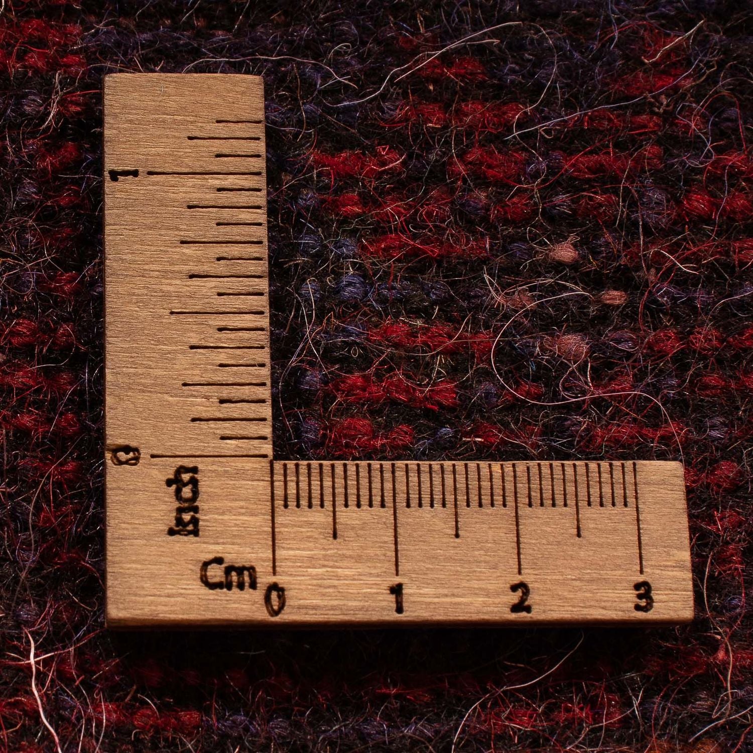 Alfombra Belutsch - 125 x 87 cm - rojo oscuro