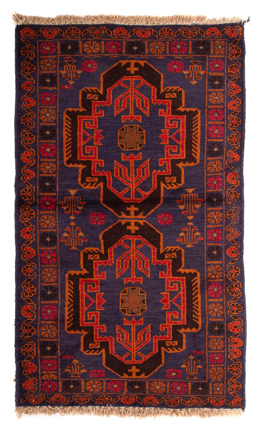 Alfombra Belutsch - 133 x 76 cm - azul oscuro