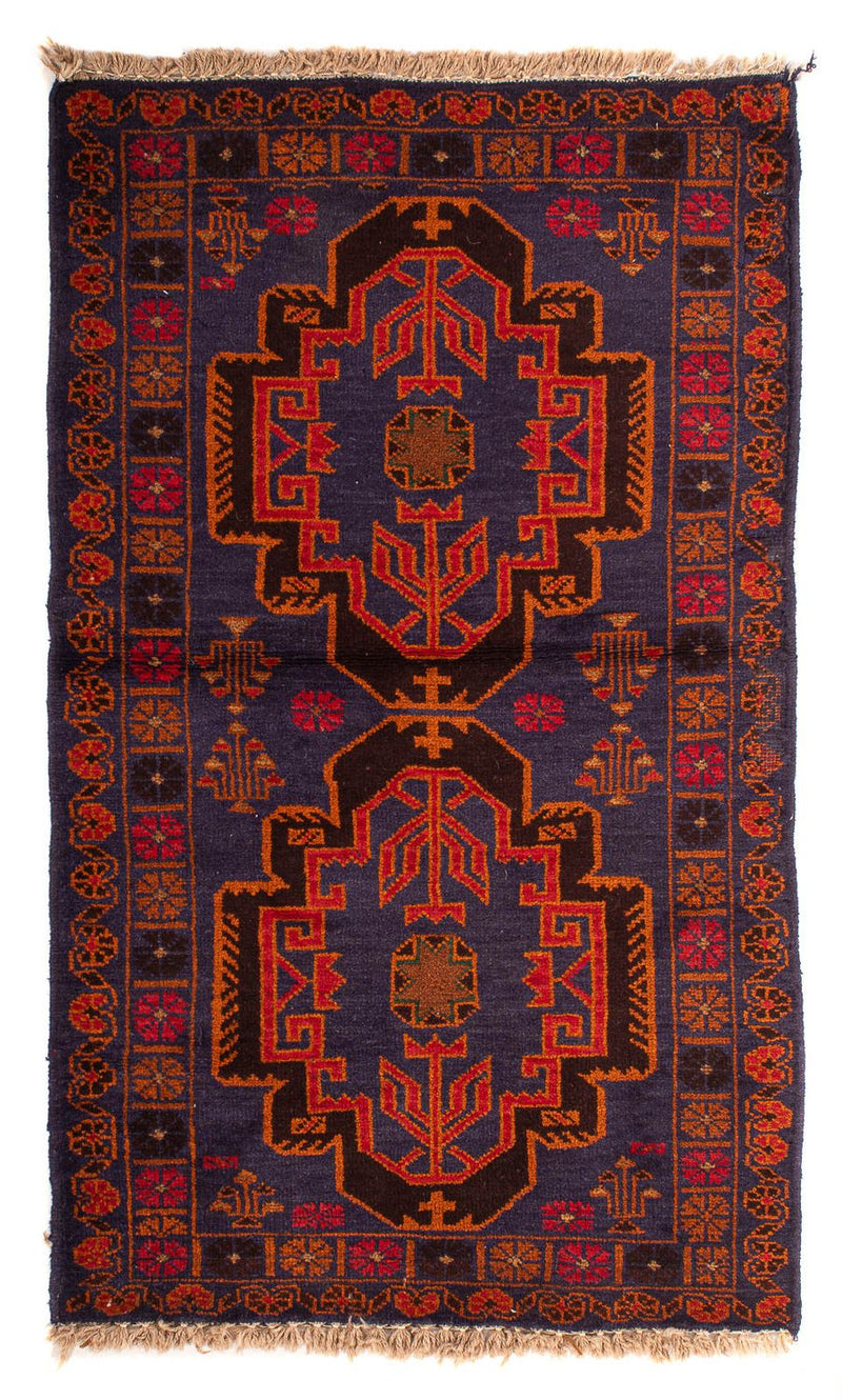 Alfombra Belutsch - 133 x 76 cm - azul oscuro