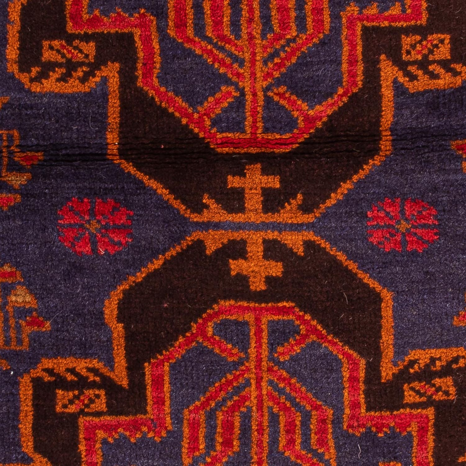 Alfombra Belutsch - 133 x 76 cm - azul oscuro