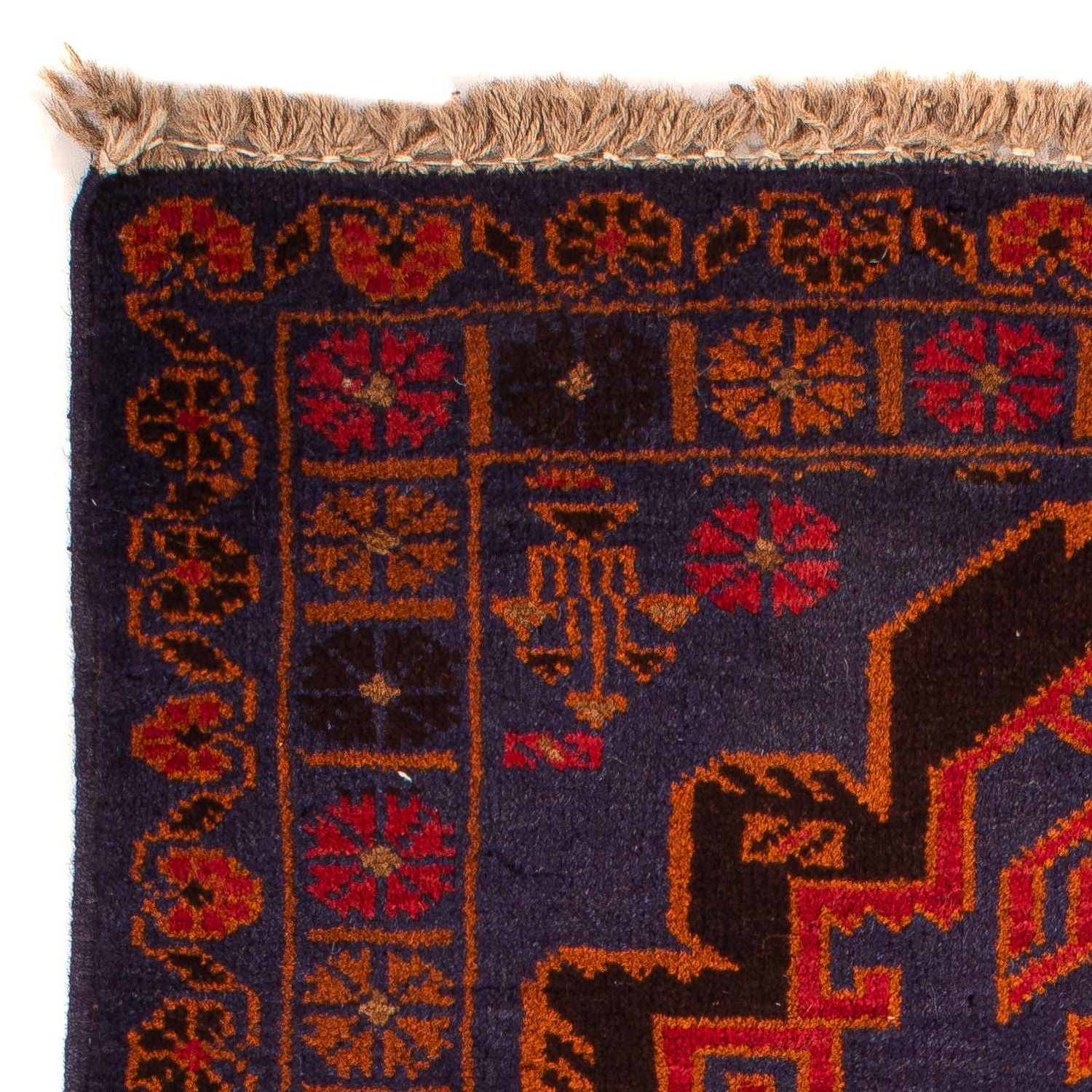 Alfombra Belutsch - 133 x 76 cm - azul oscuro