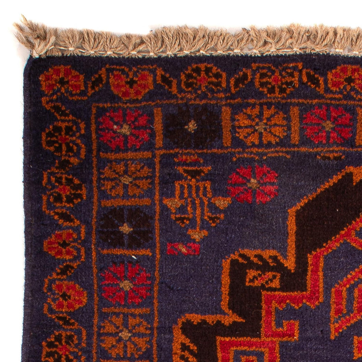 Alfombra Belutsch - 133 x 76 cm - azul oscuro