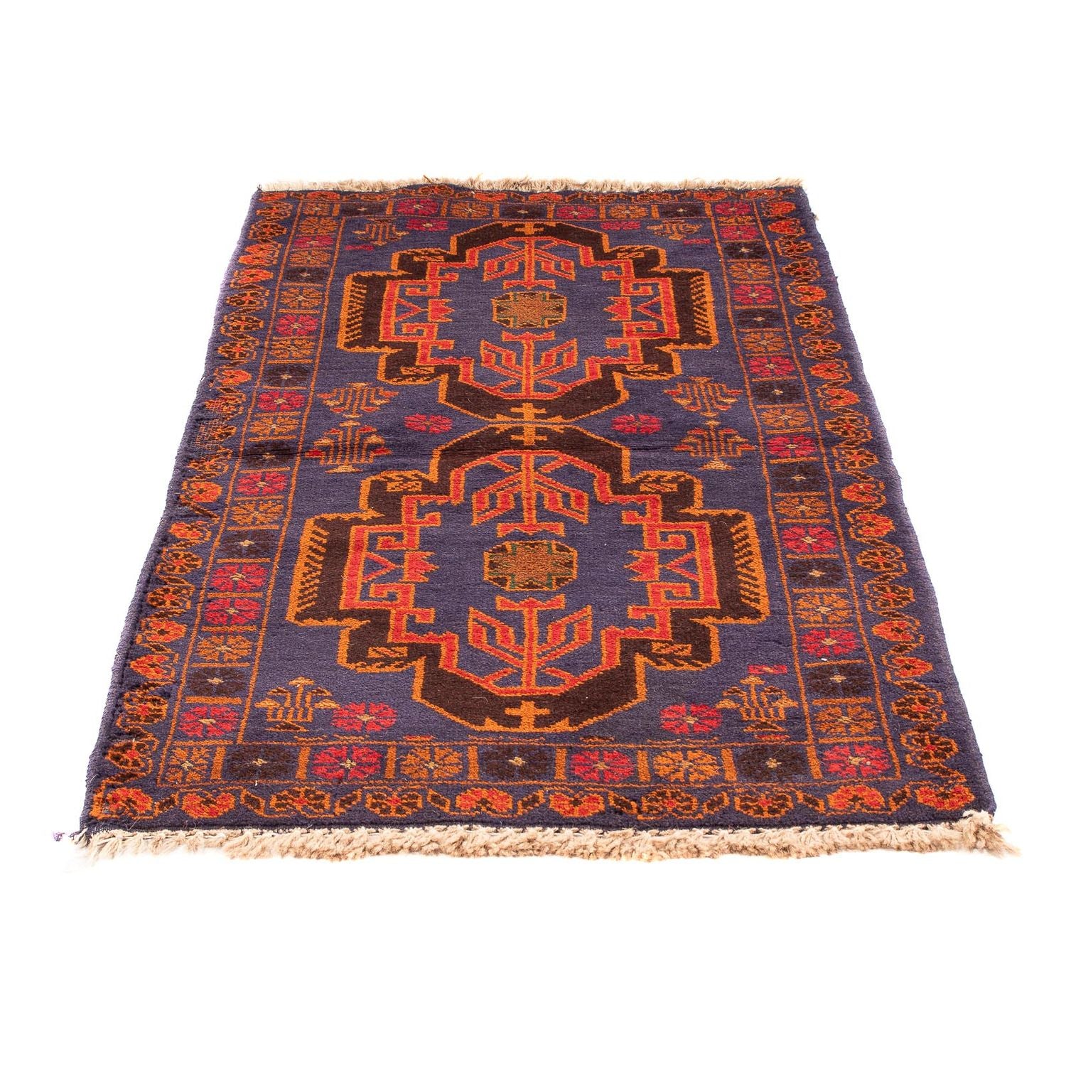 Alfombra Belutsch - 133 x 76 cm - azul oscuro