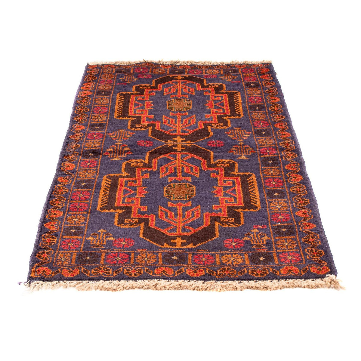 Alfombra Belutsch - 133 x 76 cm - azul oscuro