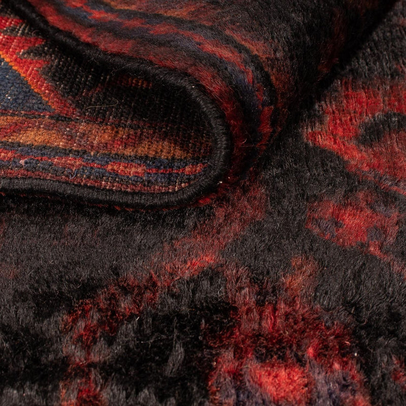 Alfombra persa - Nómada - 143 x 102 cm - rojo oscuro