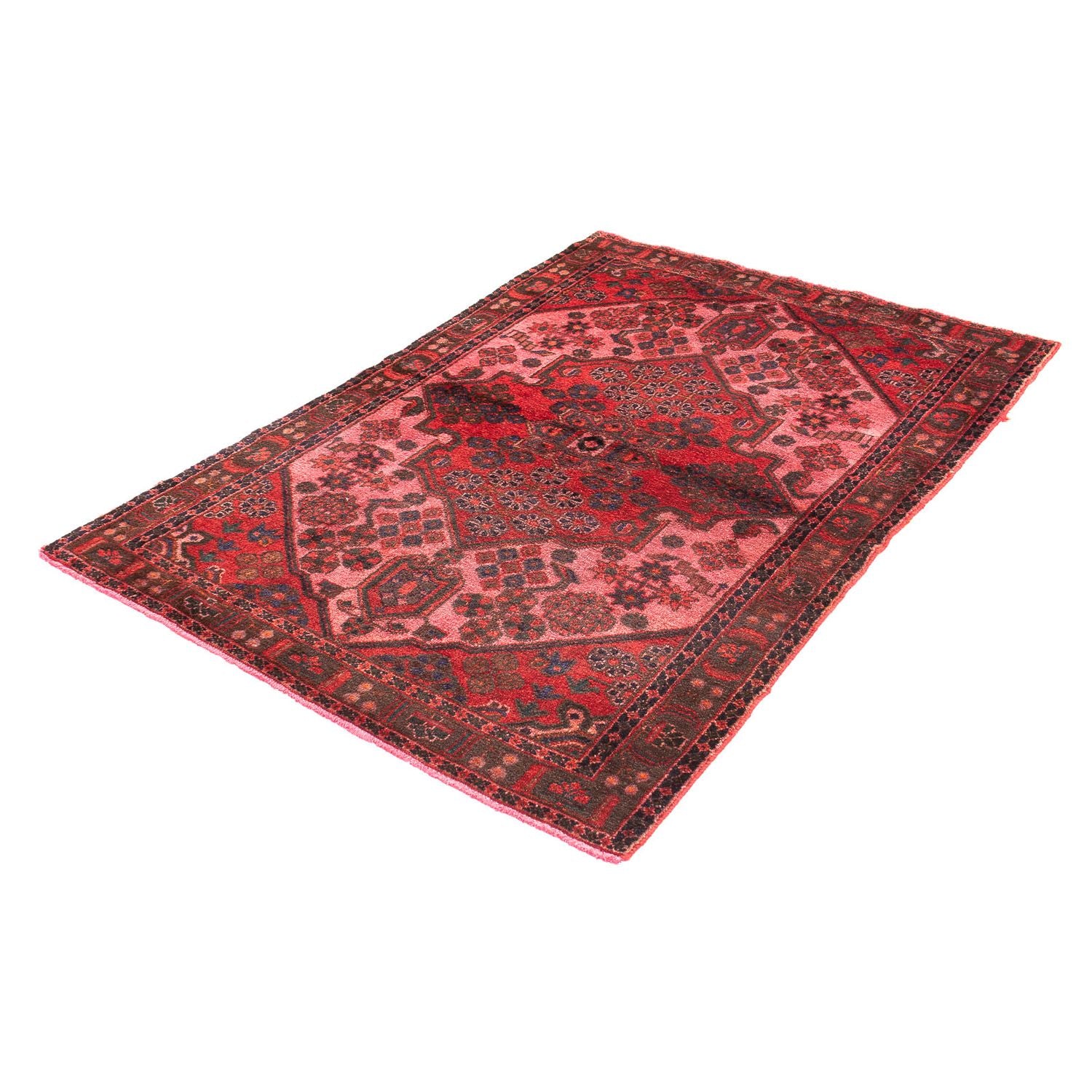 Alfombra persa - Nómada - 162 x 112 cm - rojo claro