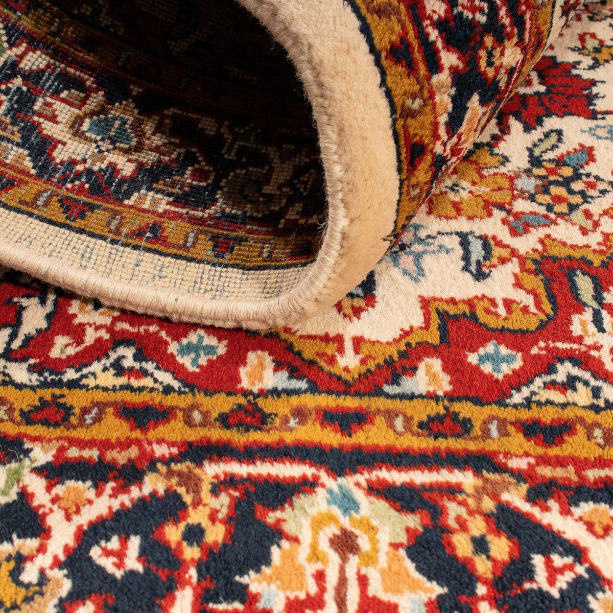 Alfombra oriental - Indus - 130 x 79 cm - beige