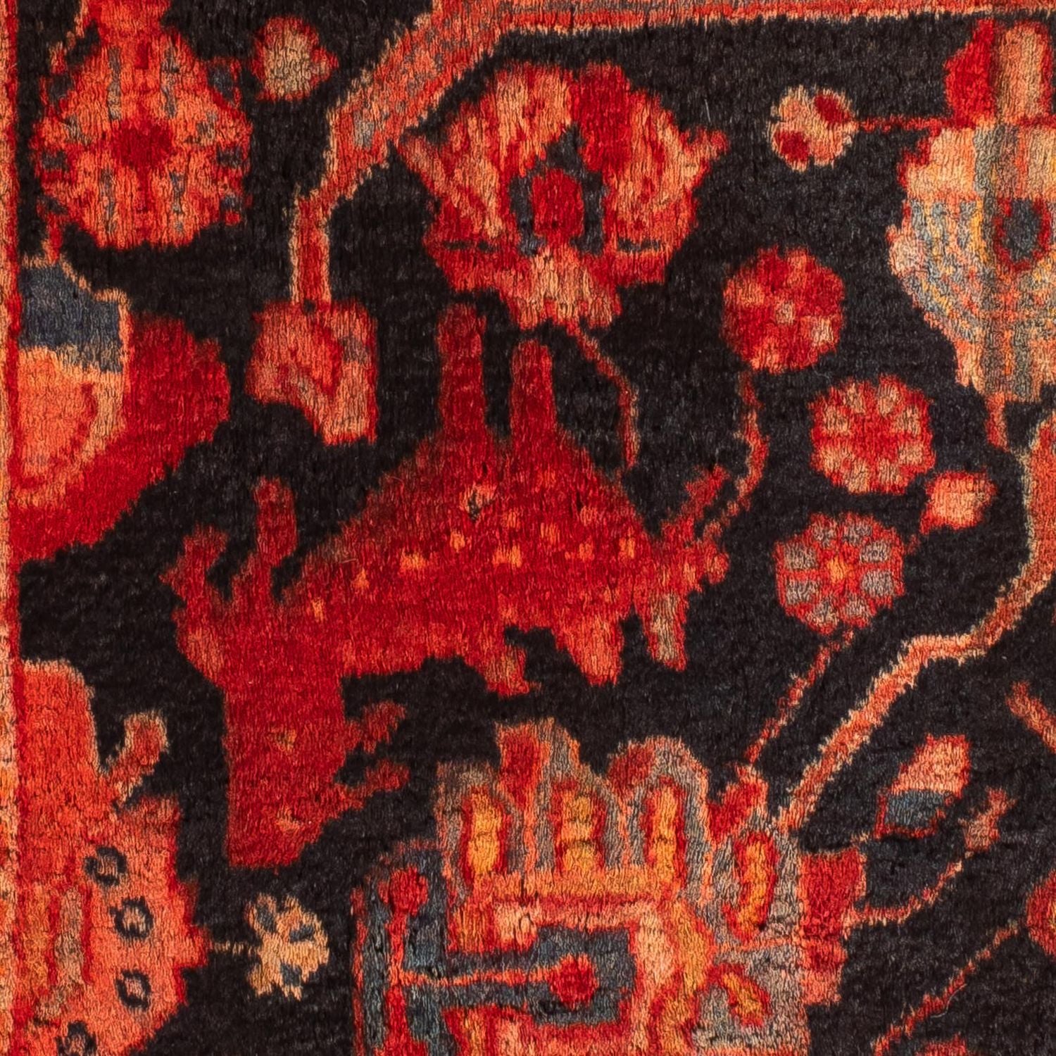 Alfombra persa - Nómada - 125 x 96 cm - multicolor