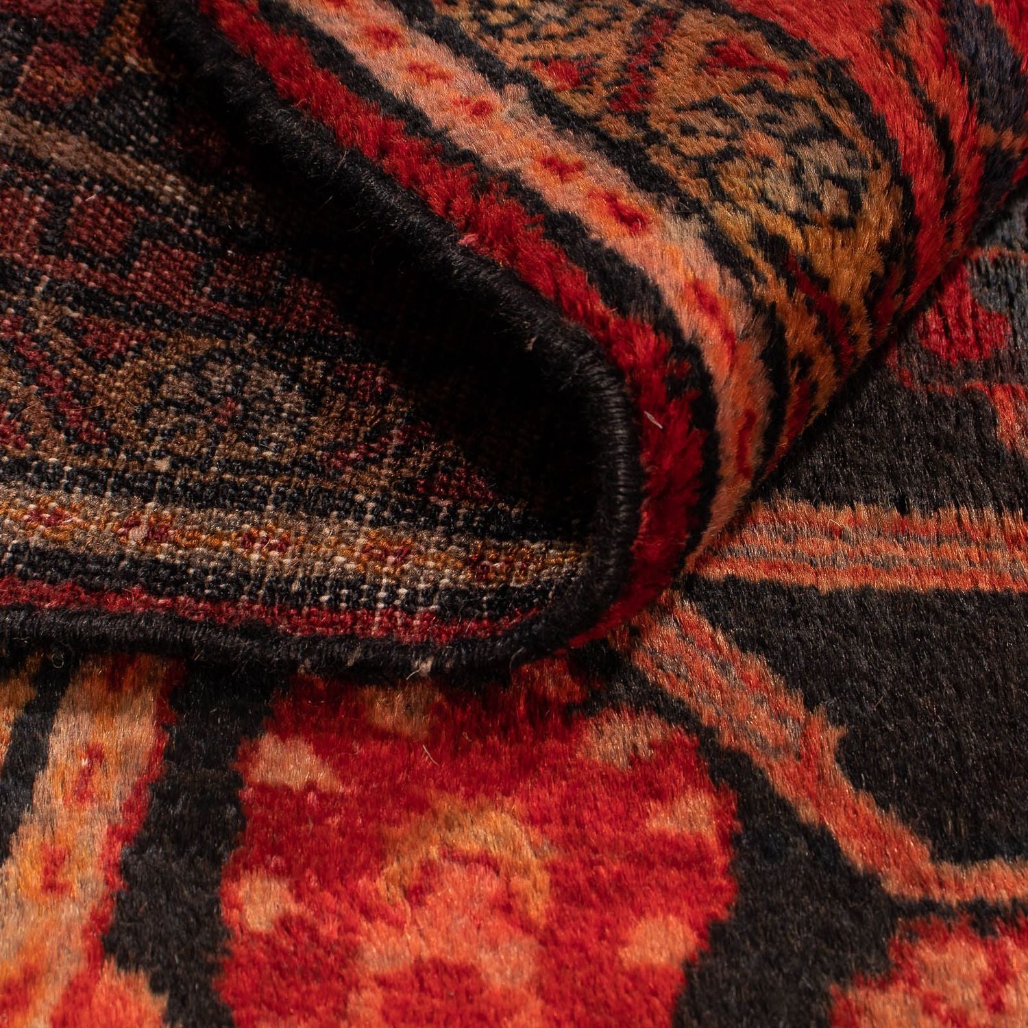 Alfombra persa - Nómada - 125 x 96 cm - multicolor