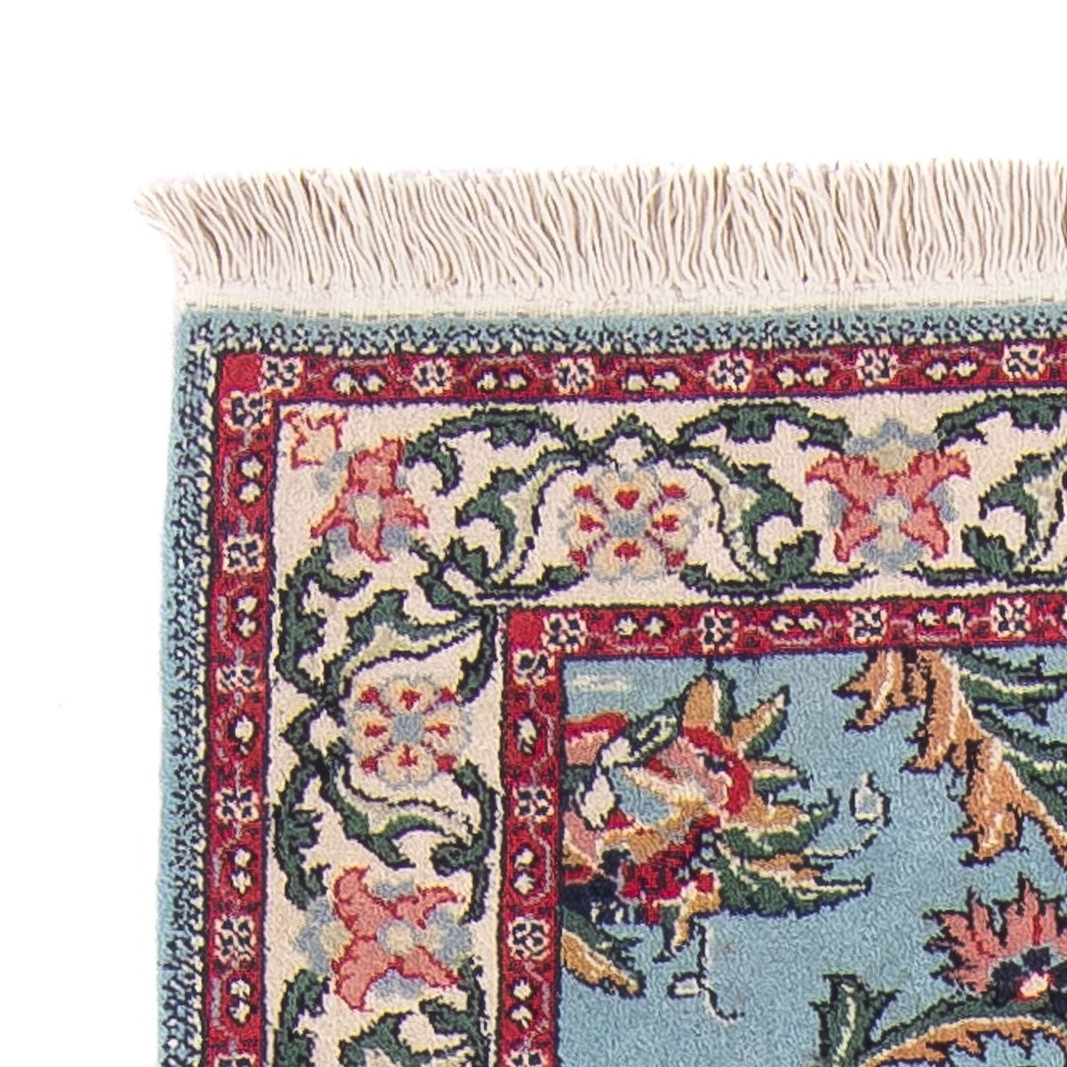 Alfombra oriental - Indus - 194 x 81 cm - azul claro